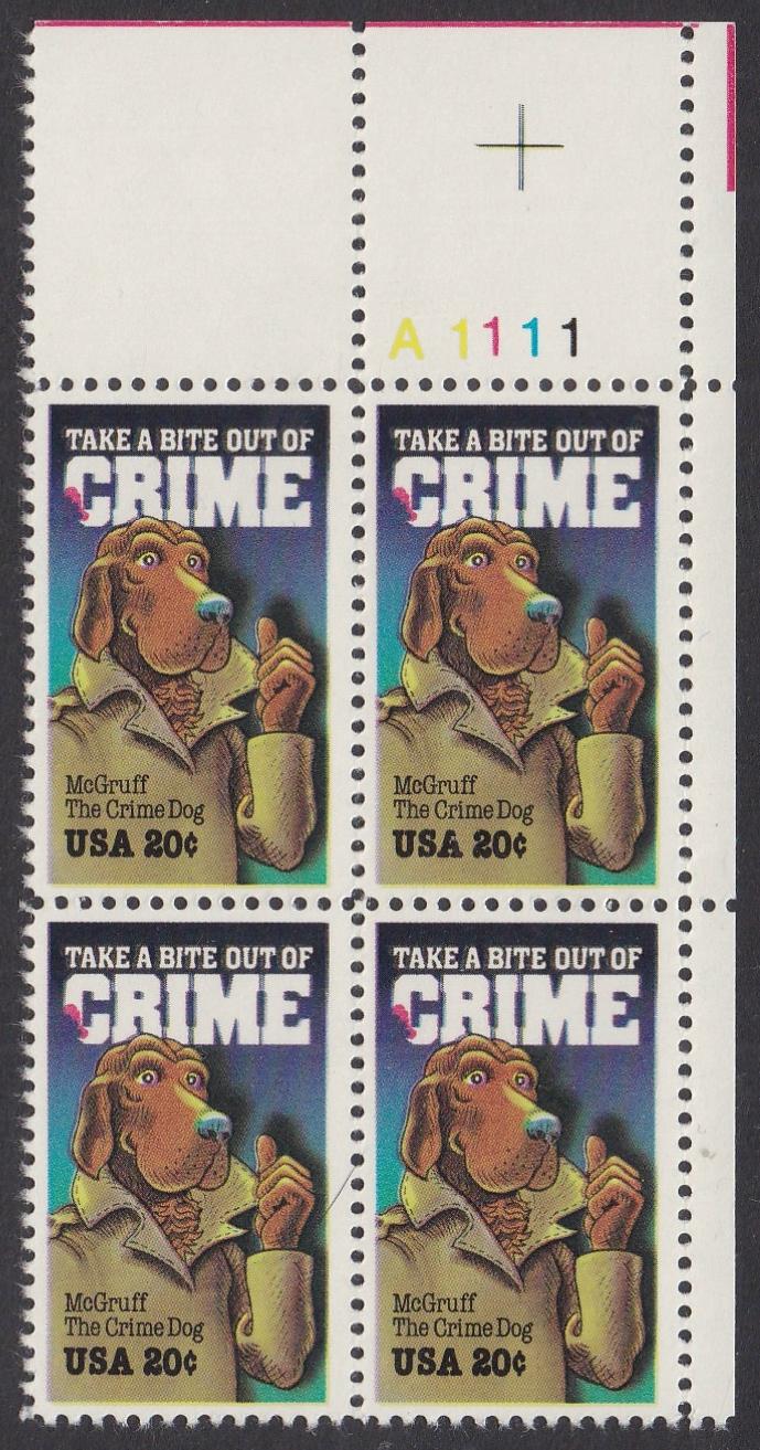 # 2102 (1984) Crime - PB, UR #A1111, MNH
