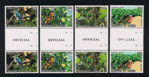 # O88-99 (2013) Birds - OFFICIAL Overprinted Gutter Pairs