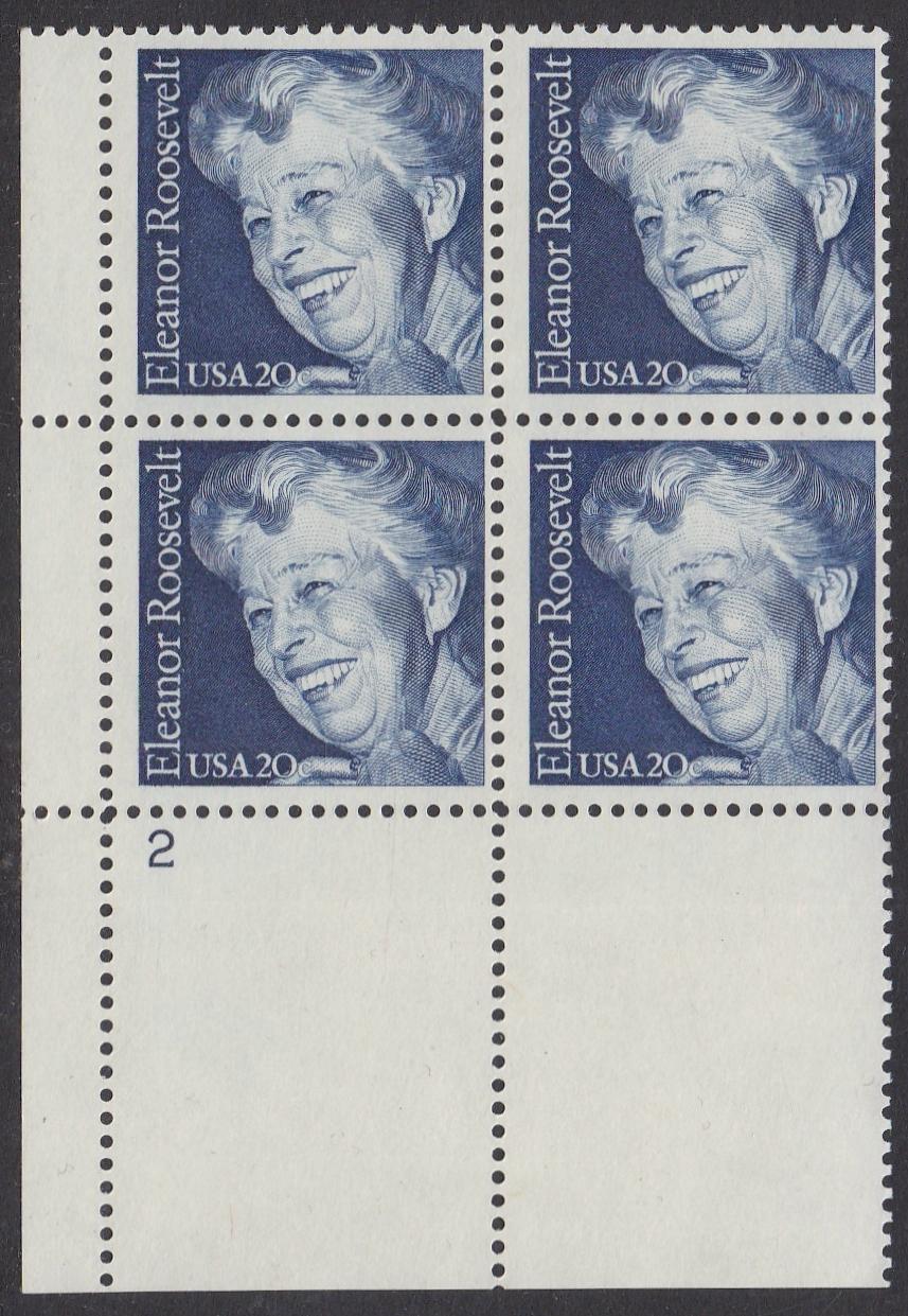 # 2105 (1984) Roosevelt - PB, LL #2, MNH