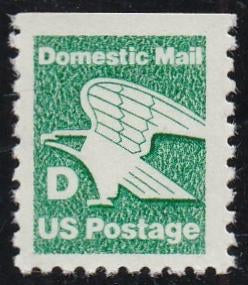 # 2113 (1985) Eagle, 'D', Fourth Transition Rate - Bklt sgl, MNH