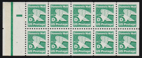 # 2113a (1985) Eagle, 'D', Fourth Transition Rate - Bklt pane, #4, MNH