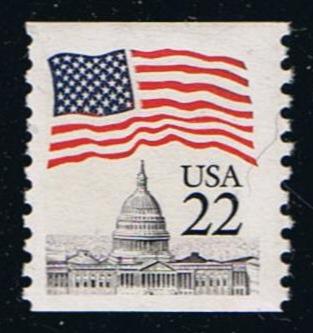 # 2115a (1985) Flag over Capitol Dome, NB Tag - Coil sgl, MNH