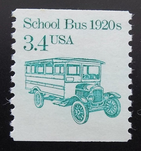 # 2123 (1985) 1920's School Bus - Coil sgl, XF MNH
