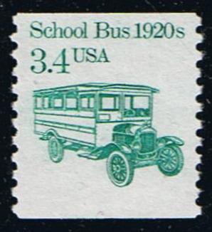 # 2123 (1985) 1920's School Bus - Coil sgl, MNH