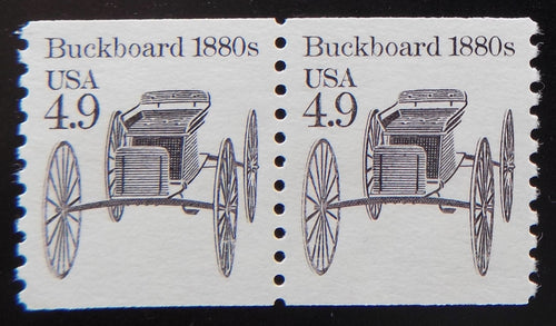# 2124 (1985) 1880's Buckboard - Coil pr, XF MNH