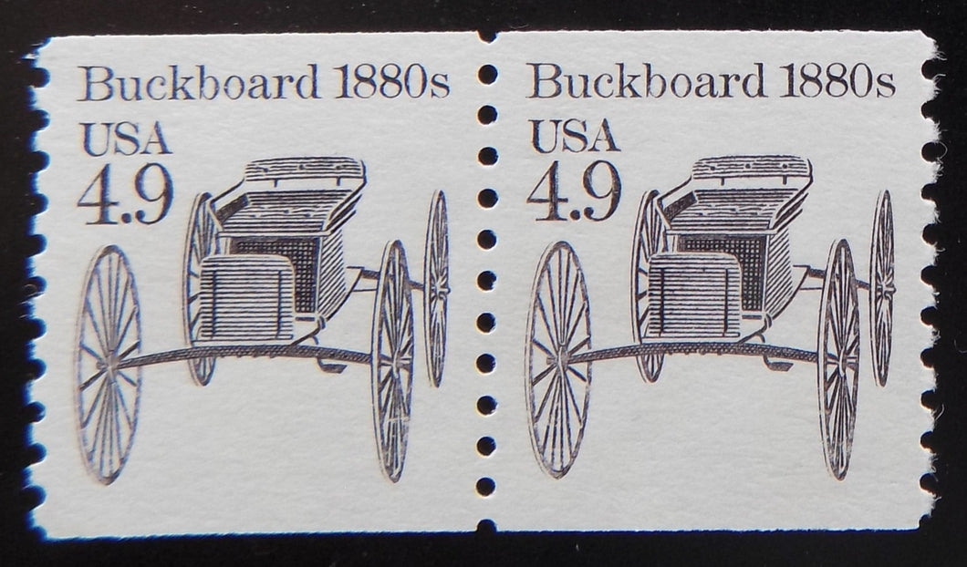 # 2124 (1985) 1880's Buckboard - Coil pr, XF MNH