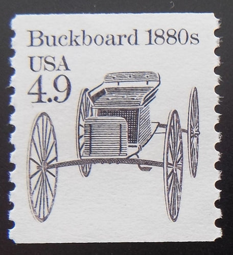 # 2124 (1985) 1880's Buckboard - Coil sgl, XF MNH