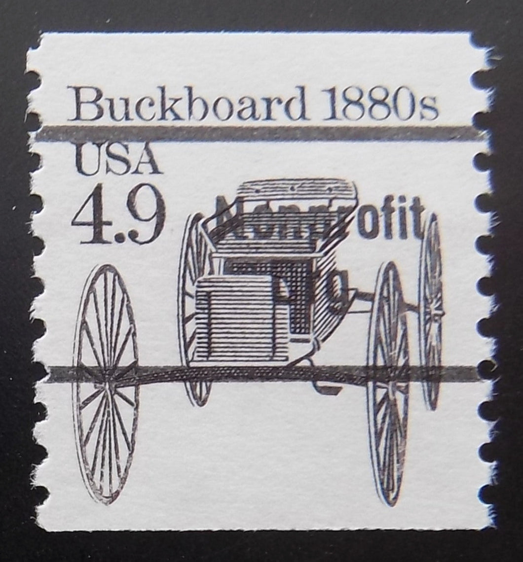 # 2124a (1985) 1880's Buckboard, Precancel - Coil sgl, XF MNH