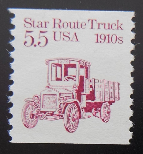 # 2125 (1986) 1910's Star Route Truck - Coil sgl, XF MNH