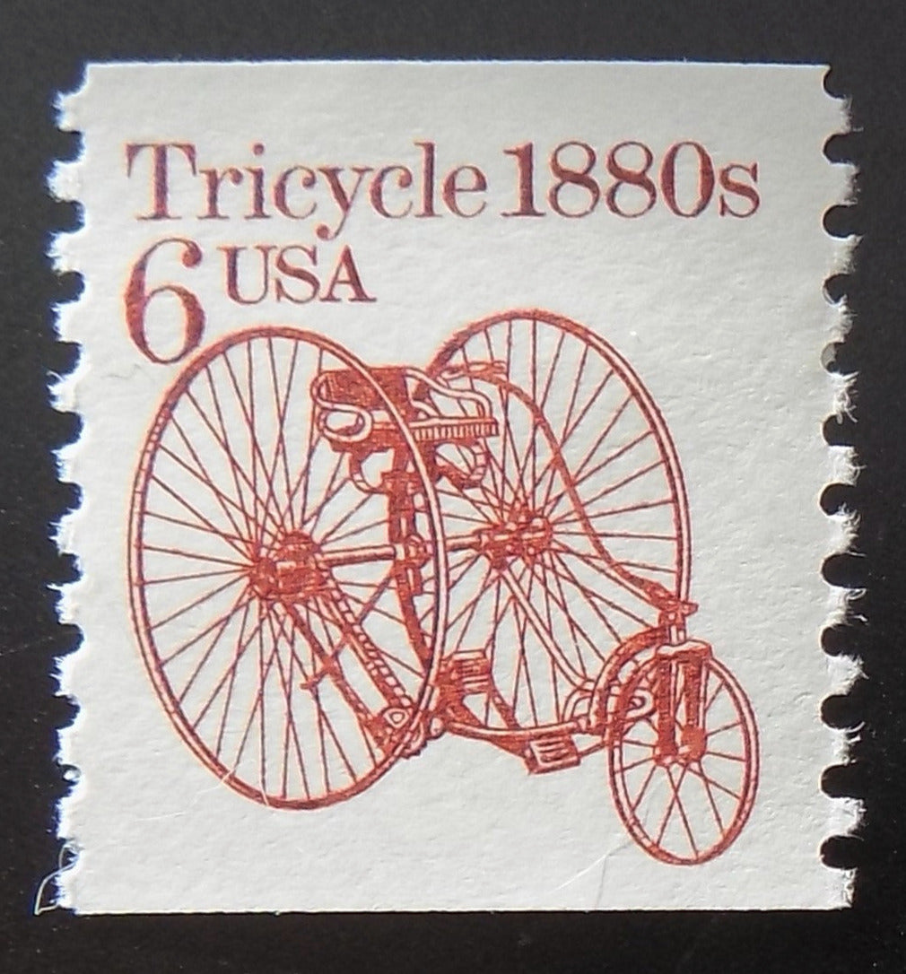 # 2126 (1985) 1880's Tricycle - Coil sgl, XF MNH