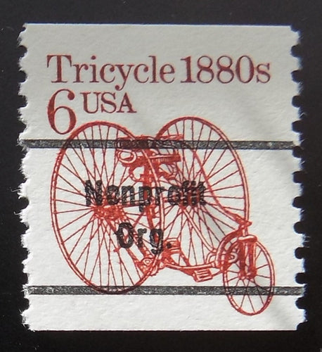 # 2126a (1985) 1880's Tricycle, Precancel - Coil sgl, XF MNH