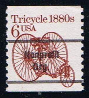 # 2126a (1985) 1880's Tricycle, Precancel - Coil sgl, MNH