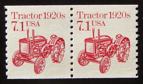 # 2127 (1987) 1920's Tractor - Coil pr, XF MNH