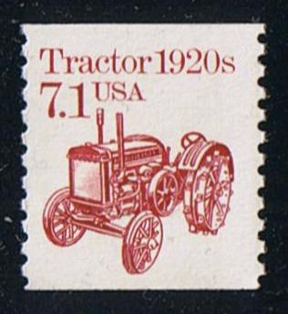 # 2127 (1987) 1920's Tractor - Coil sgl, MNH