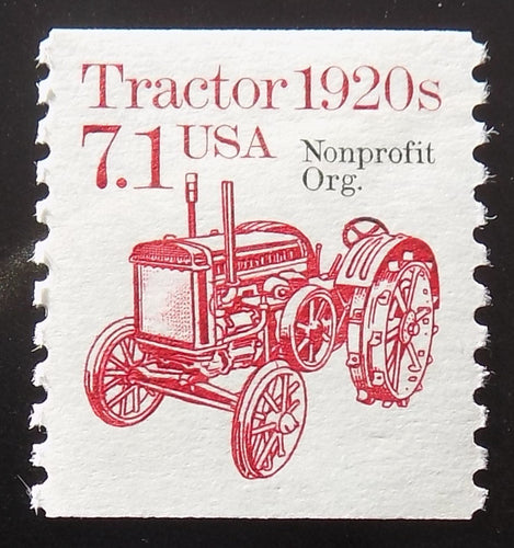 # 2127a (1987) 1920's Tractor, Precancel - Coil sgl, XF MNH