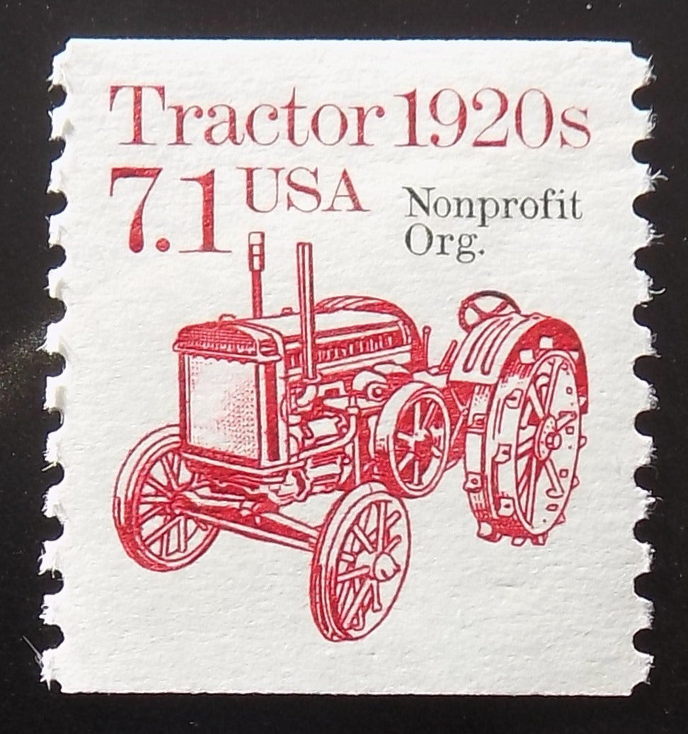 # 2127a (1987) 1920's Tractor, Precancel - Coil sgl, XF MNH