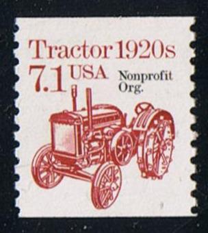 # 2127a (1987) 1920's Tractor, Precancel - Coil sgl, MNH