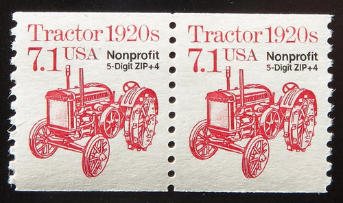 # 2127b (1989) 1920's Tractor, Precancel - Coil pr, XF MNH