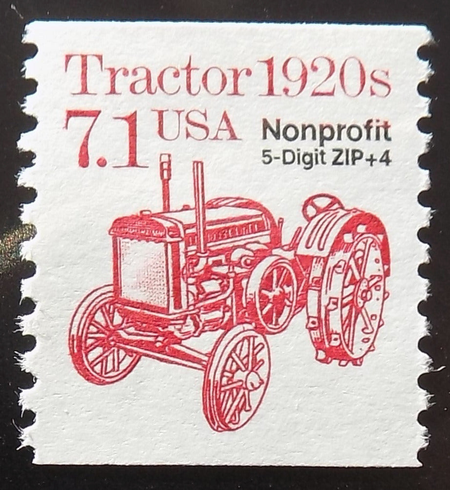 # 2127b (1989) 1920's Tractor, Precancel - Coil sgl, XF MNH