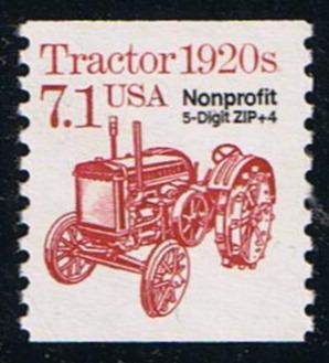# 2127b (1989) 1920's Tractor, Precancel - Coil sgl, MNH