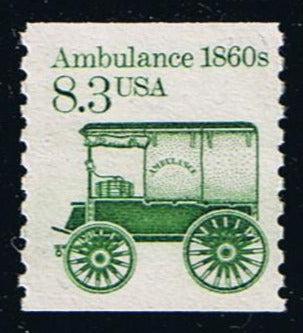 # 2128 (1985) 1860's Ambulance - Coil sgl, MNH