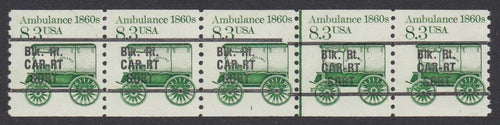 # 2128a (1985) 1860's Ambulance, Precancel - PS/5, #1, FVF MNH [1]