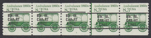 # 2128a (1985) 1860's Ambulance, Precancel - PS/5, #1, FVF MNH [2]