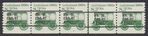 # 2128a (1985) 1860's Ambulance, Precancel - PS/5, #2, XF MNH