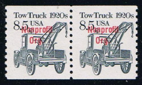 # 2129a (1987) 1920's Tow Truck, Precancel - Coil pr, MNH