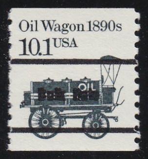 # 2130a (1988) 1890's Oil Wagon, Black Precancel - Coil sgl, MNH