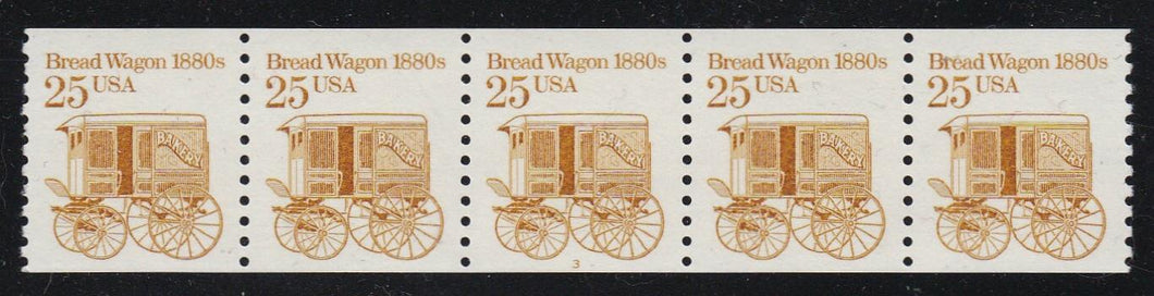 # 2136 (1986) 1880's Breadwagon - PS/5, #3, XF MNH