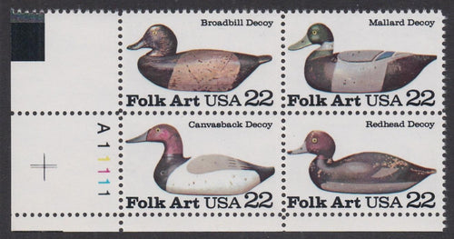 # 2138-41 (1985) Duck Decoys - PB, LL #A11111, MNH