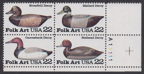# 2138-41 (1985) Duck Decoys - PB, LR #A11111, MNH