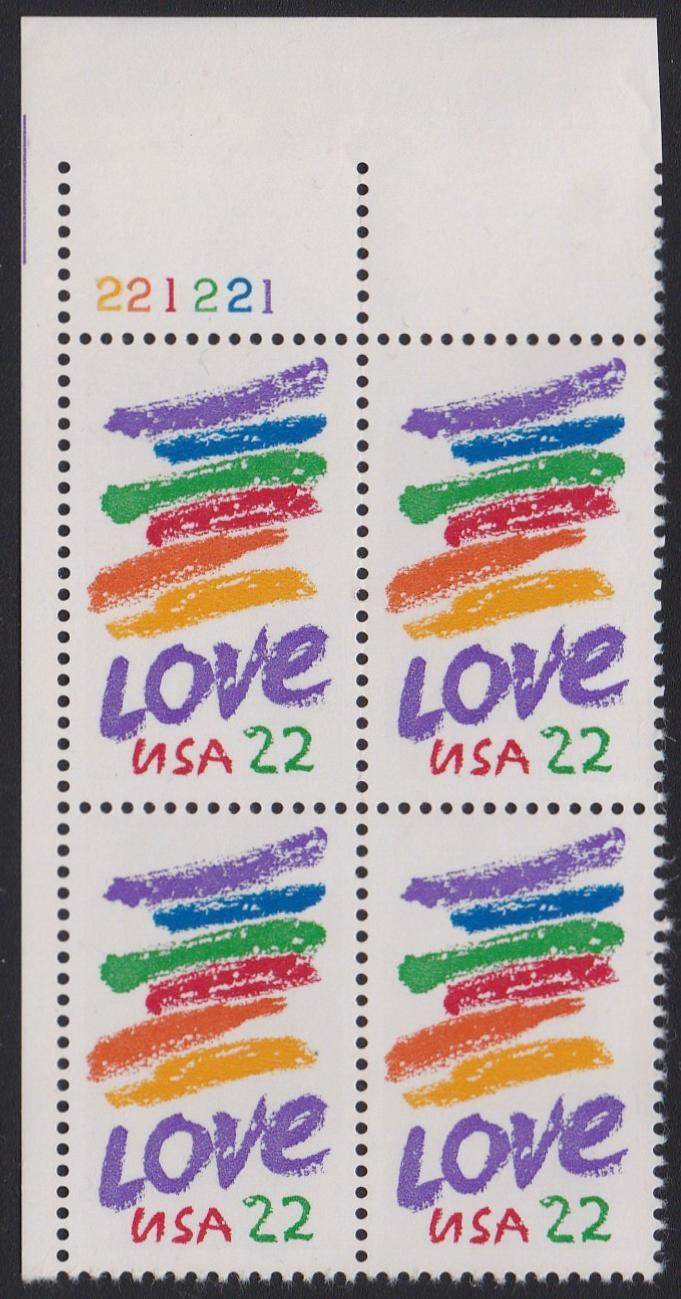 # 2143 (1985) Love - PB, UL #221221, MNH