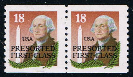# 2149a (1985) Washington, LGG, Precancel, Not Tag - Coil pr, MNH
