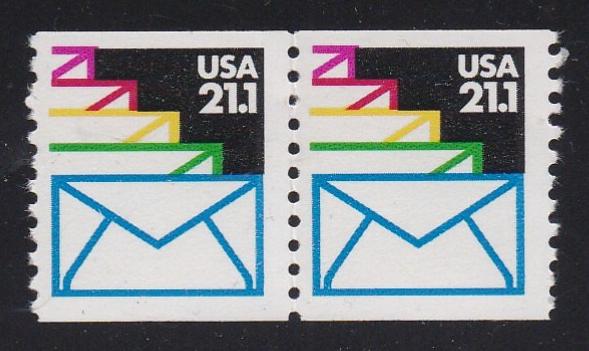 # 2150 (1985) Letters, Tagged - Coil pr, MNH