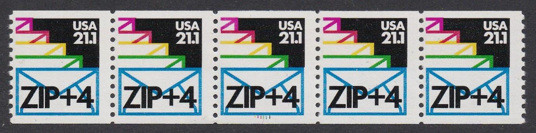 # 2150a (1985) Letters, Precancel, Not Tag - PS/5, #111111, FVF MNH