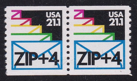# 2150a (1985) Letters, Precancel, Not Tag - Coil pr, XF MNH
