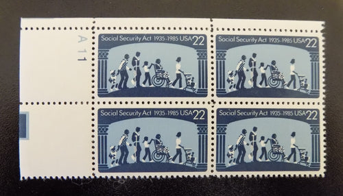 # 2153 (1985) Social Security - PB, UL #A11, MNH