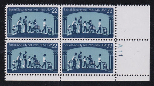 # 2153 (1985) Social Security - PB, LR #A11, MNH