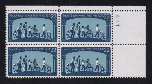 # 2153 (1985) Social Security - PB, UR #A11, MNH