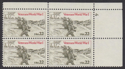 # 2154 (1985) World War I - PB, UR #4, MNH