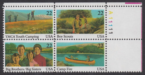 # 2160-63 (1985) Youth Year - PB, UR #A11111, MNH