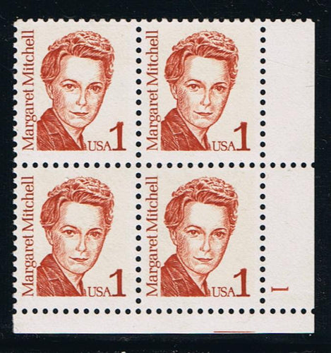# 2168 (1986) Mitchell - Brownish Vermillion, LB tag, DG, perf 11 - PB, LR #1, MNH