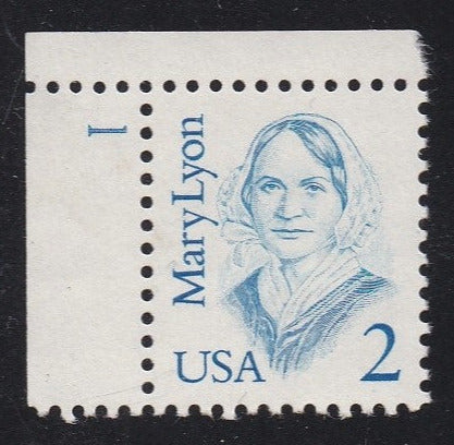 # 2169 (1987) Lyon, bright blue, LB tag, DG, perf 11 - Plt sgl, UL #1, MNH