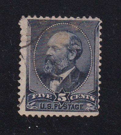 # 216 (1887) Garfield - Sgl, Used, lt cncl [3]