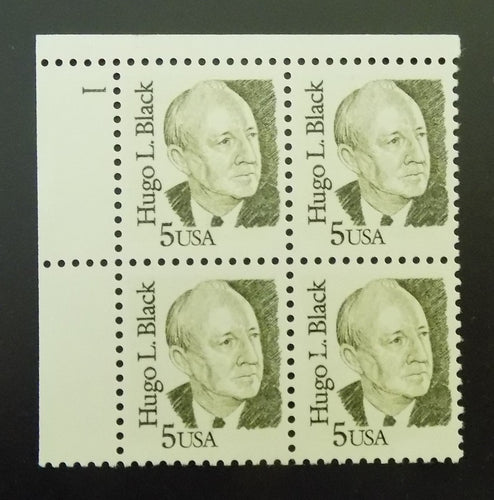 # 2172 (1986) Black, Dark Olive Green, LB tag, DG, perf 11 - PB, UL #1, MNH