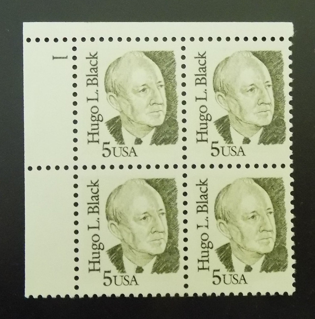 # 2172 (1986) Black, Dark Olive Green, LB tag, DG, perf 11 - PB, UL #1, MNH