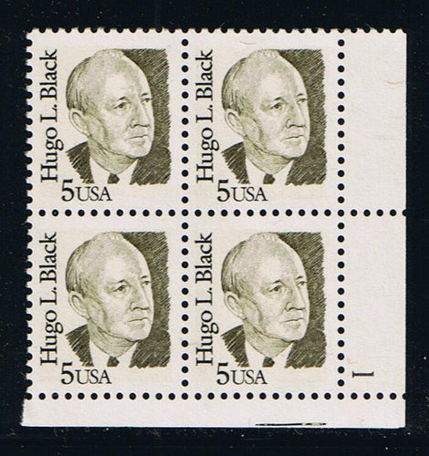 # 2172 (1986) Black, Dark Olive Green, LB tag, DG, perf 11 - PB, LR #1, MNH