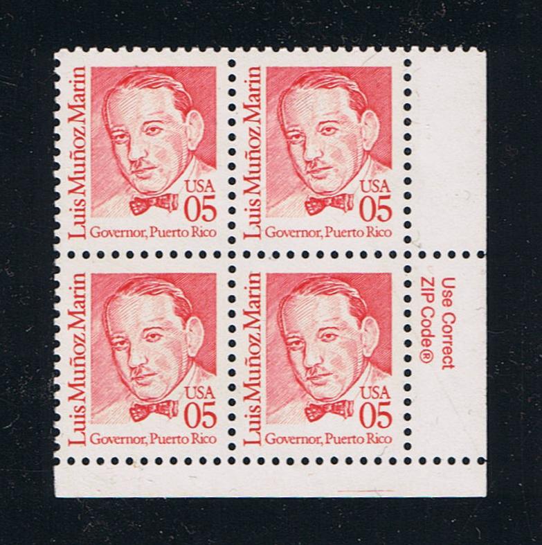# 2173 (1990) Marin, Carmine, OA tag, DG, perf 11 - Zip BK/4, LR, MNH